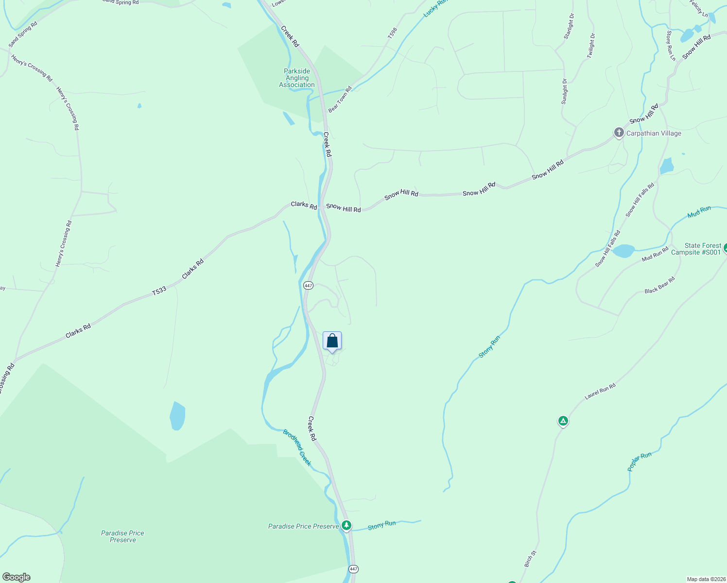map of restaurants, bars, coffee shops, grocery stores, and more near 26 Cliffside Drive in Cresco