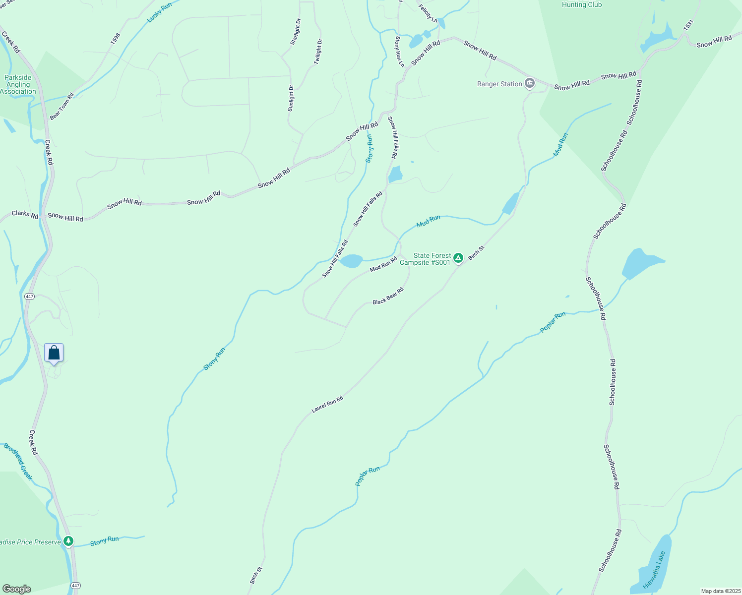 map of restaurants, bars, coffee shops, grocery stores, and more near 6166 Black Bear Road in Cresco