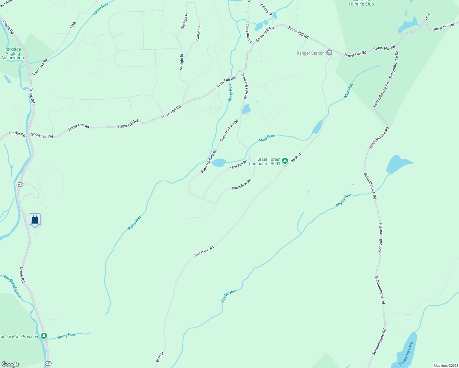 map of restaurants, bars, coffee shops, grocery stores, and more near 6166 Black Bear Road in Cresco