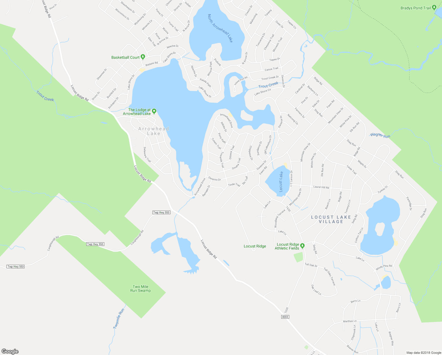 map of restaurants, bars, coffee shops, grocery stores, and more near 129 Owassa Drive in Monroe County