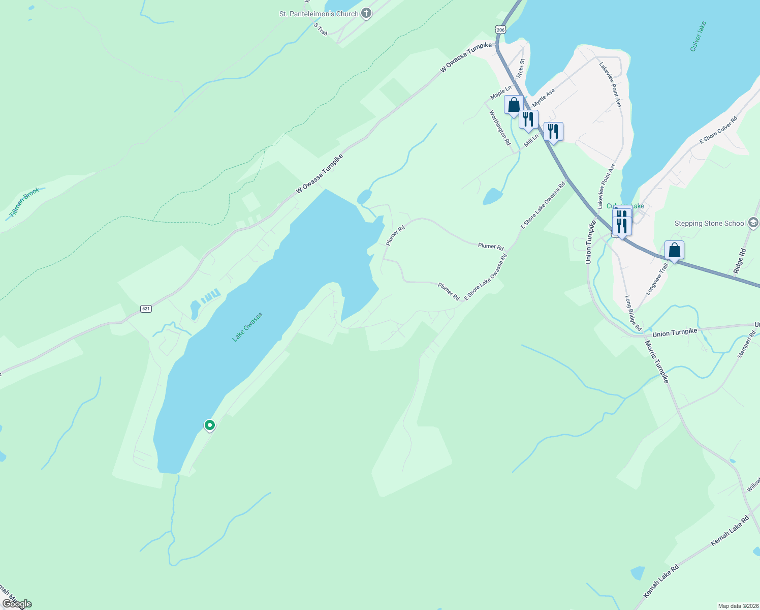 map of restaurants, bars, coffee shops, grocery stores, and more near 51 Cottage Avenue in Newton
