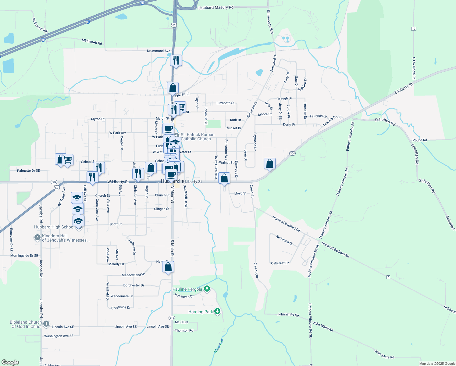 505 East Liberty Street, Hubbard OH Walk Score