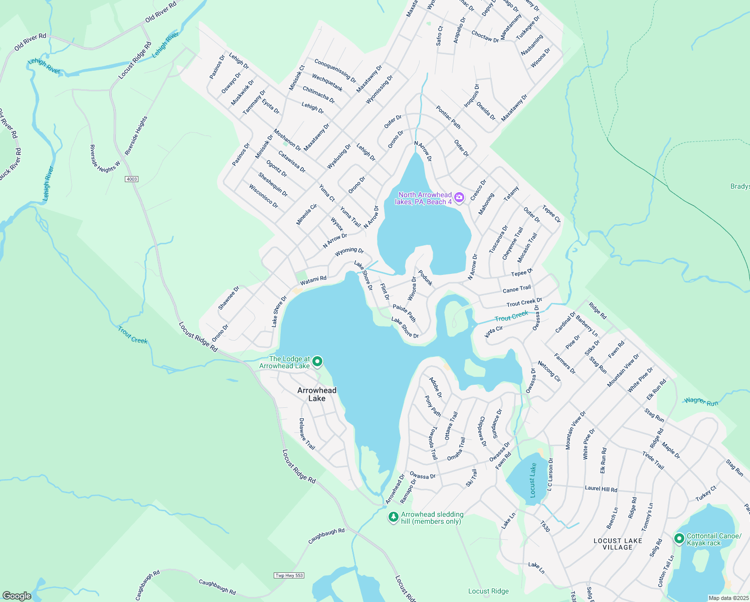 map of restaurants, bars, coffee shops, grocery stores, and more near 1756 Lake Shore Drive in Monroe County