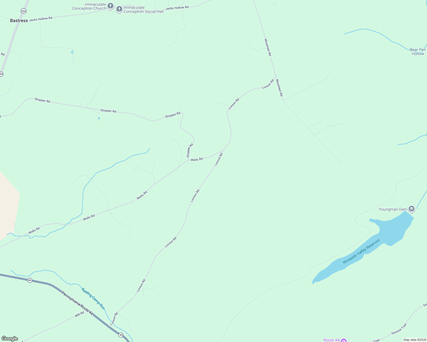 map of restaurants, bars, coffee shops, grocery stores, and more near 1520 Lorson Road in Williamsport