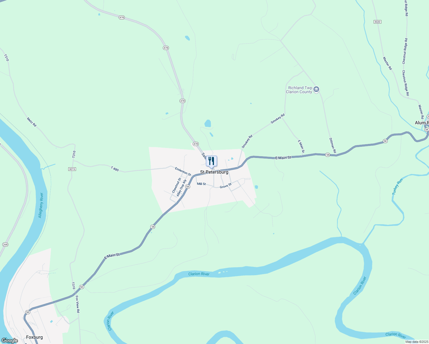 map of restaurants, bars, coffee shops, grocery stores, and more near in Saint Petersburg