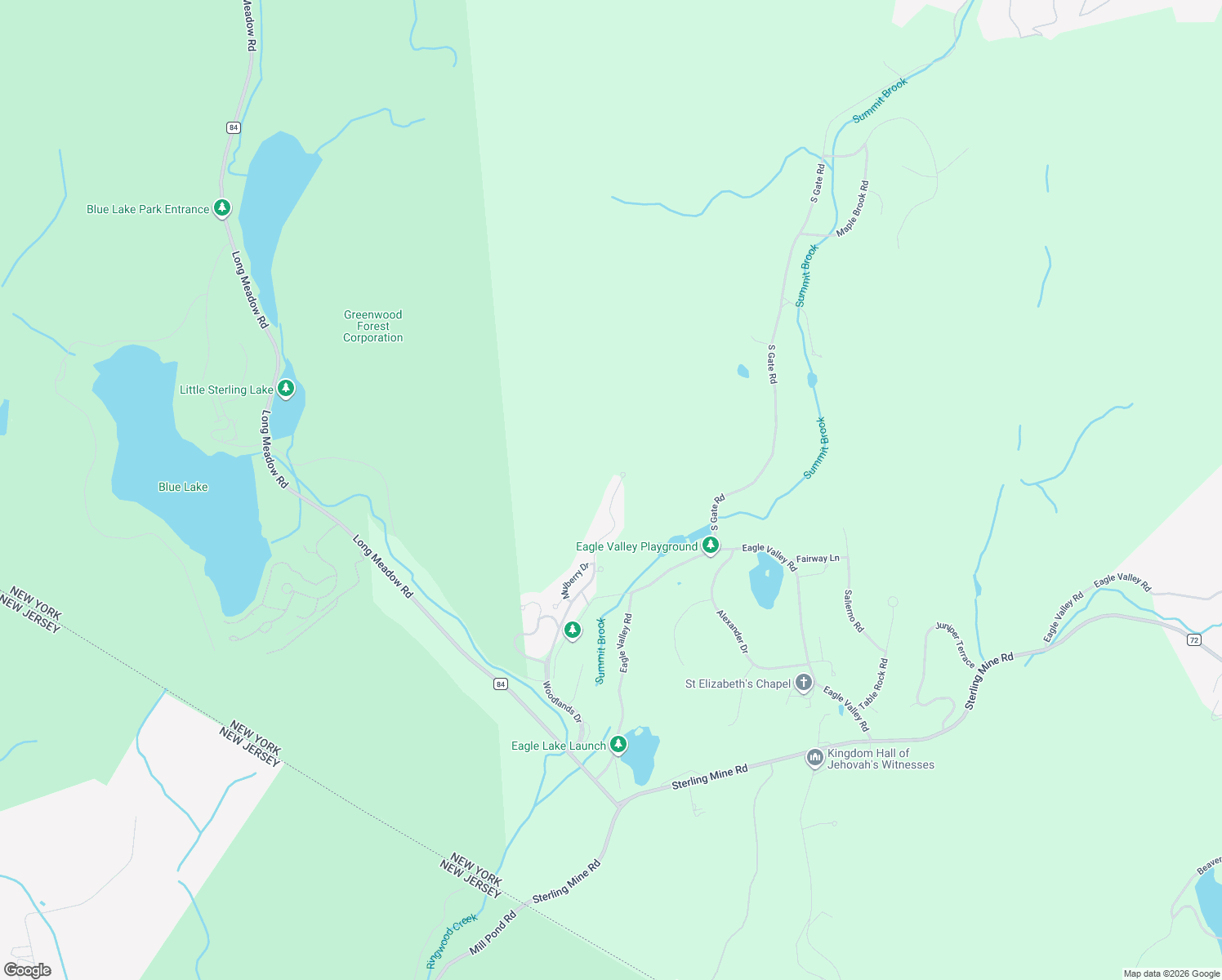 map of restaurants, bars, coffee shops, grocery stores, and more near 271 Woodlands Drive in Tuxedo Park