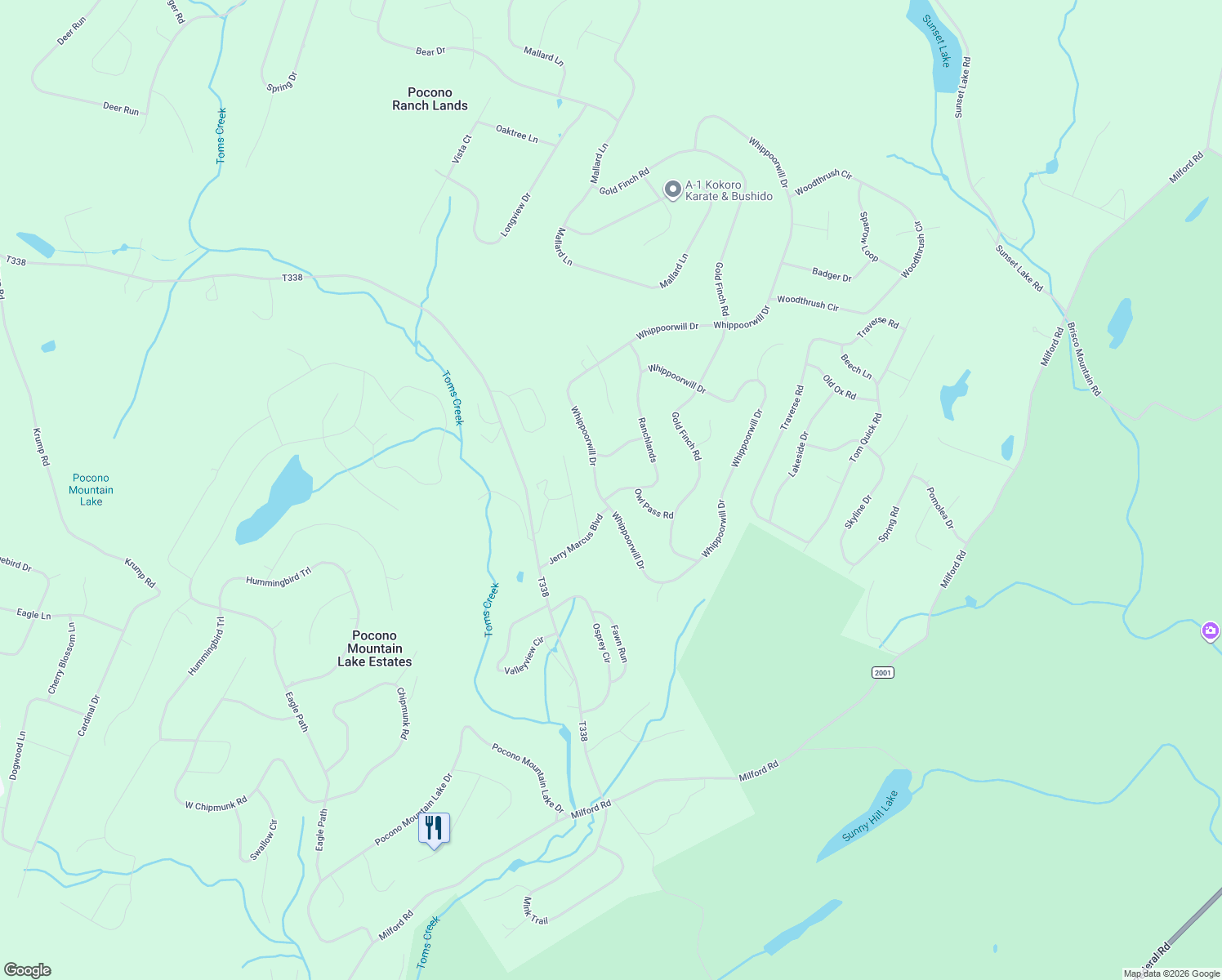 map of restaurants, bars, coffee shops, grocery stores, and more near in Pike County