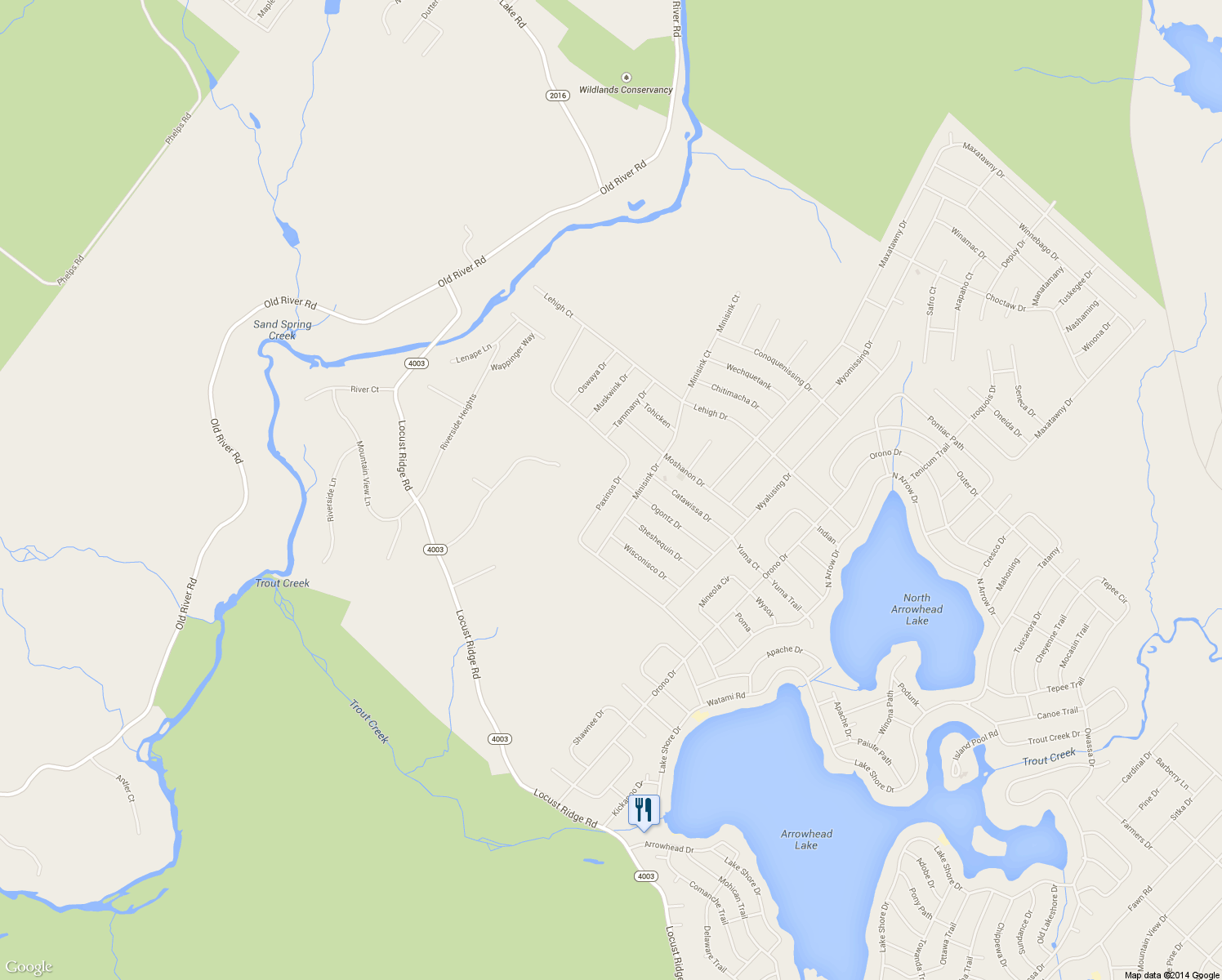 map of restaurants, bars, coffee shops, grocery stores, and more near 231 Paxinos Drive in Monroe