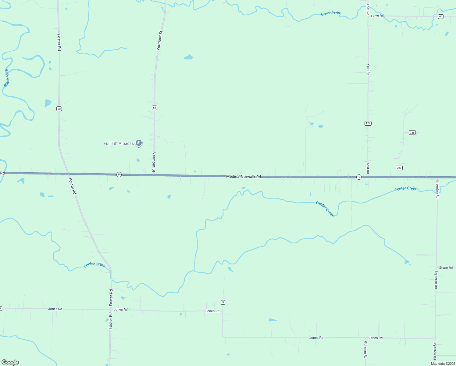 map of restaurants, bars, coffee shops, grocery stores, and more near 10650 Norwalk Road in Litchfield
