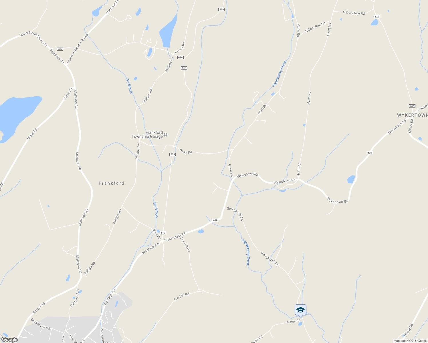 map of restaurants, bars, coffee shops, grocery stores, and more near 6 Perry Road in Branchville