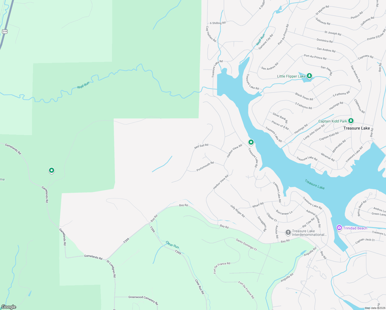 map of restaurants, bars, coffee shops, grocery stores, and more near 347 Red Sail Road in DuBois
