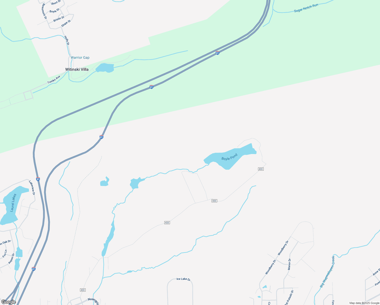 map of restaurants, bars, coffee shops, grocery stores, and more near Heslop Road in Mountain Top