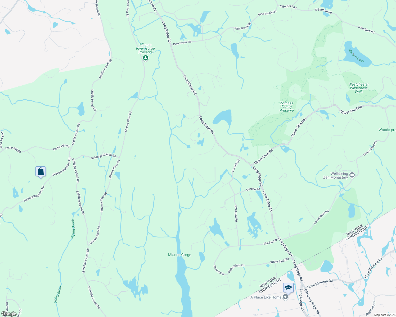 map of restaurants, bars, coffee shops, grocery stores, and more near 20 Rock Hill Way in Bedford