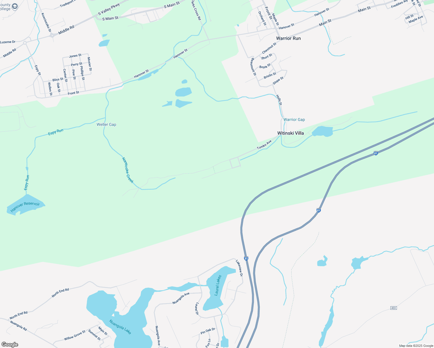 map of restaurants, bars, coffee shops, grocery stores, and more near in Sugar Notch
