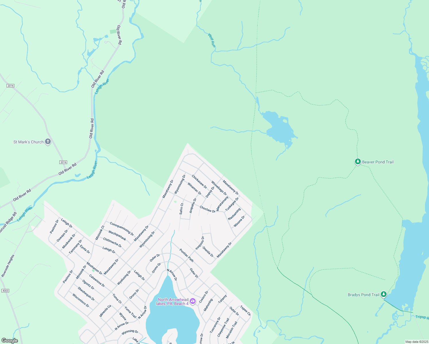map of restaurants, bars, coffee shops, grocery stores, and more near 383 Maxatawny Drive in Monroe County