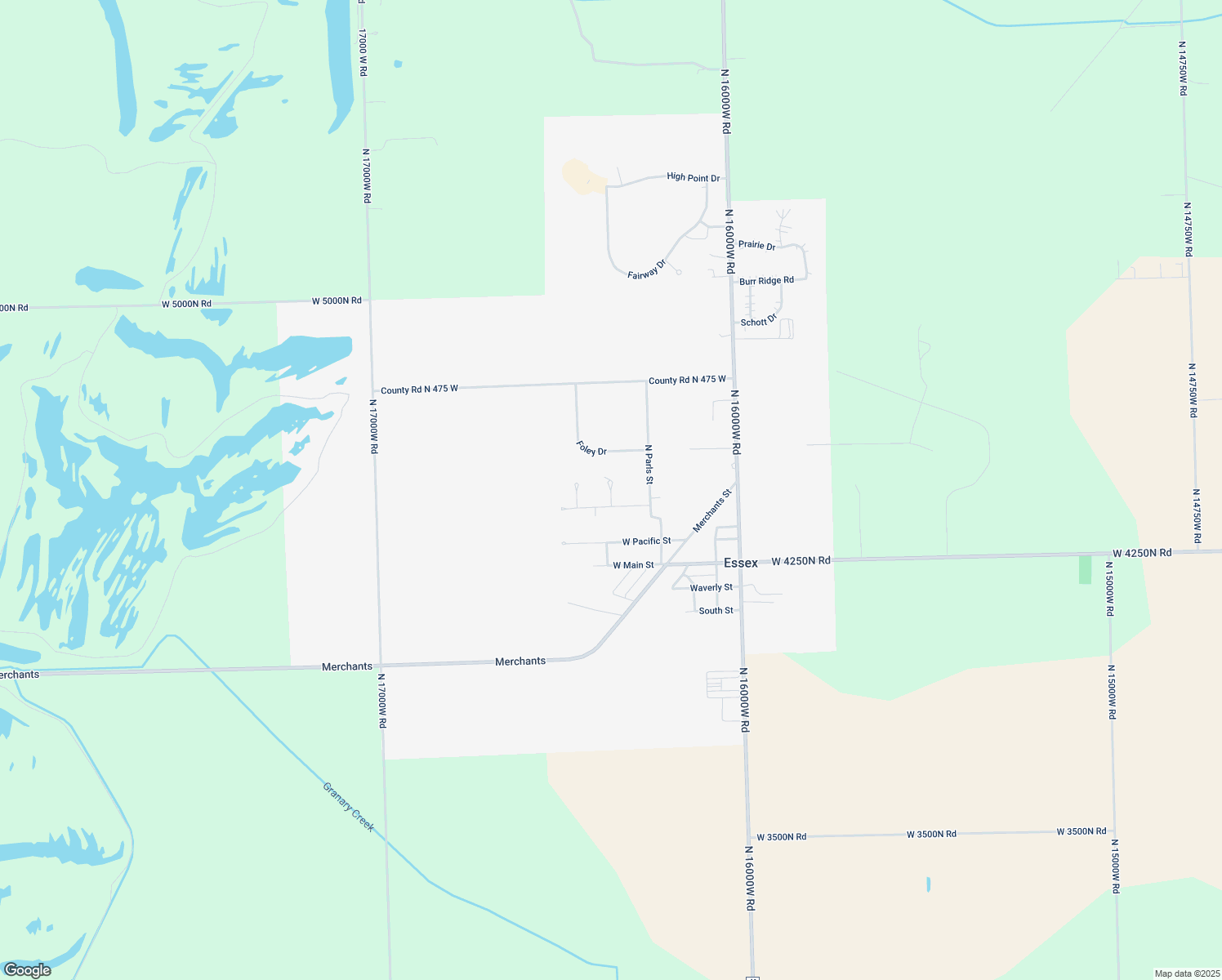 map of restaurants, bars, coffee shops, grocery stores, and more near 315 North Pine Street in Essex