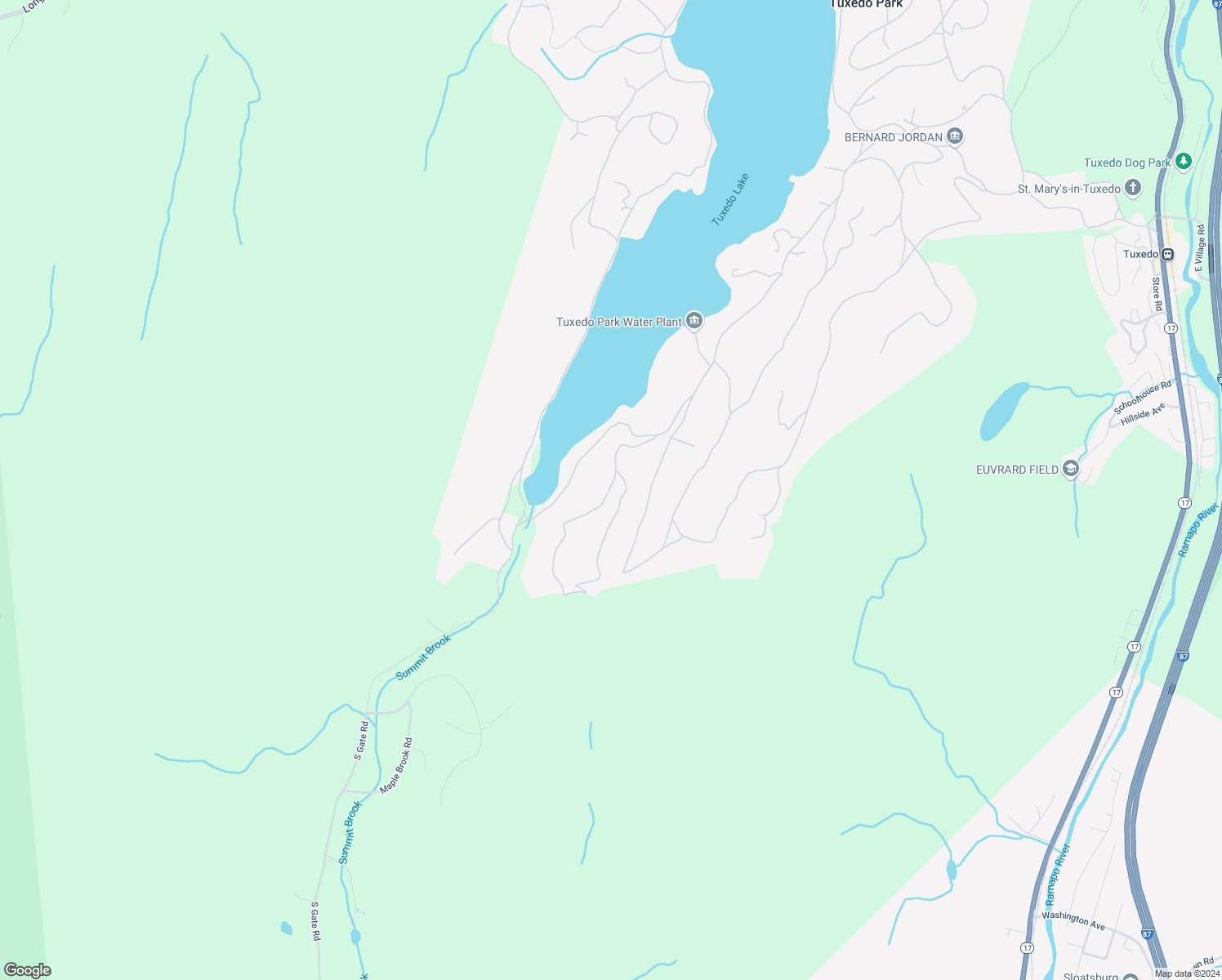 map of restaurants, bars, coffee shops, grocery stores, and more near 50 Crows Nest Road in Tuxedo Park