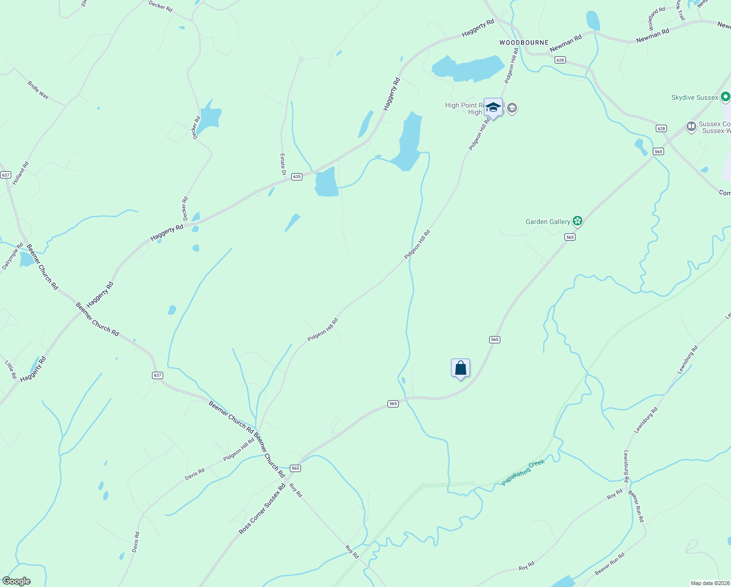 map of restaurants, bars, coffee shops, grocery stores, and more near 46 Pidgeon Hill Road in Wantage