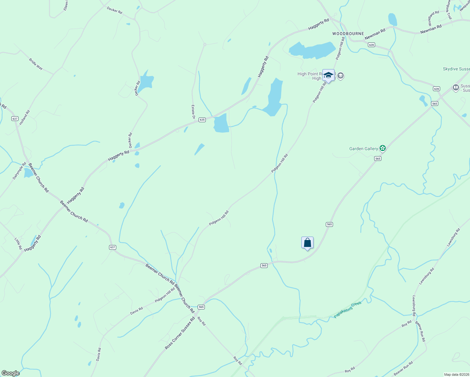 map of restaurants, bars, coffee shops, grocery stores, and more near 46 Pidgeon Hill Road in Wantage