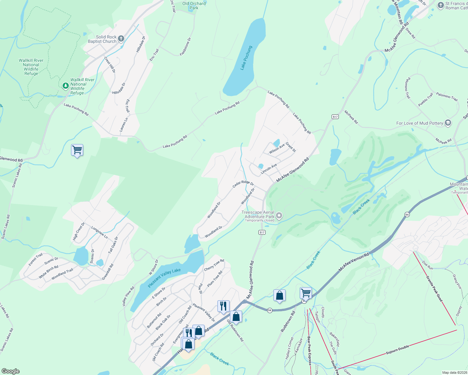 map of restaurants, bars, coffee shops, grocery stores, and more near 25 Cedar Ridge Drive in Sussex County
