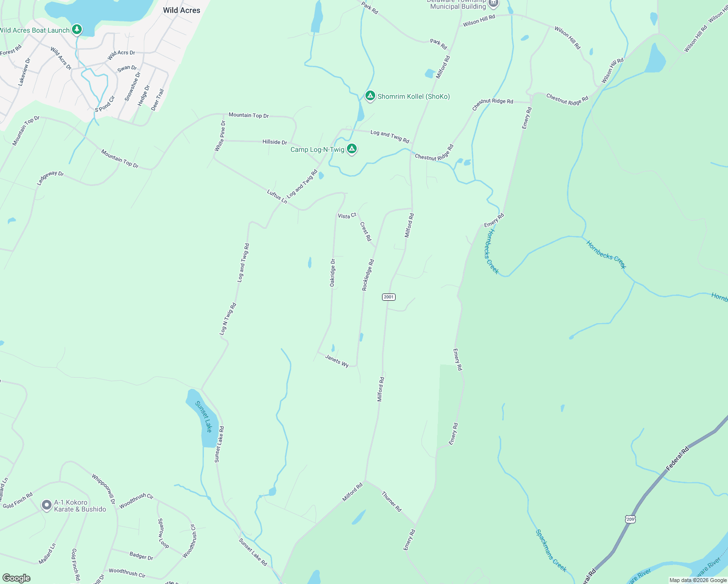 map of restaurants, bars, coffee shops, grocery stores, and more near Rockledge Road in Pike County