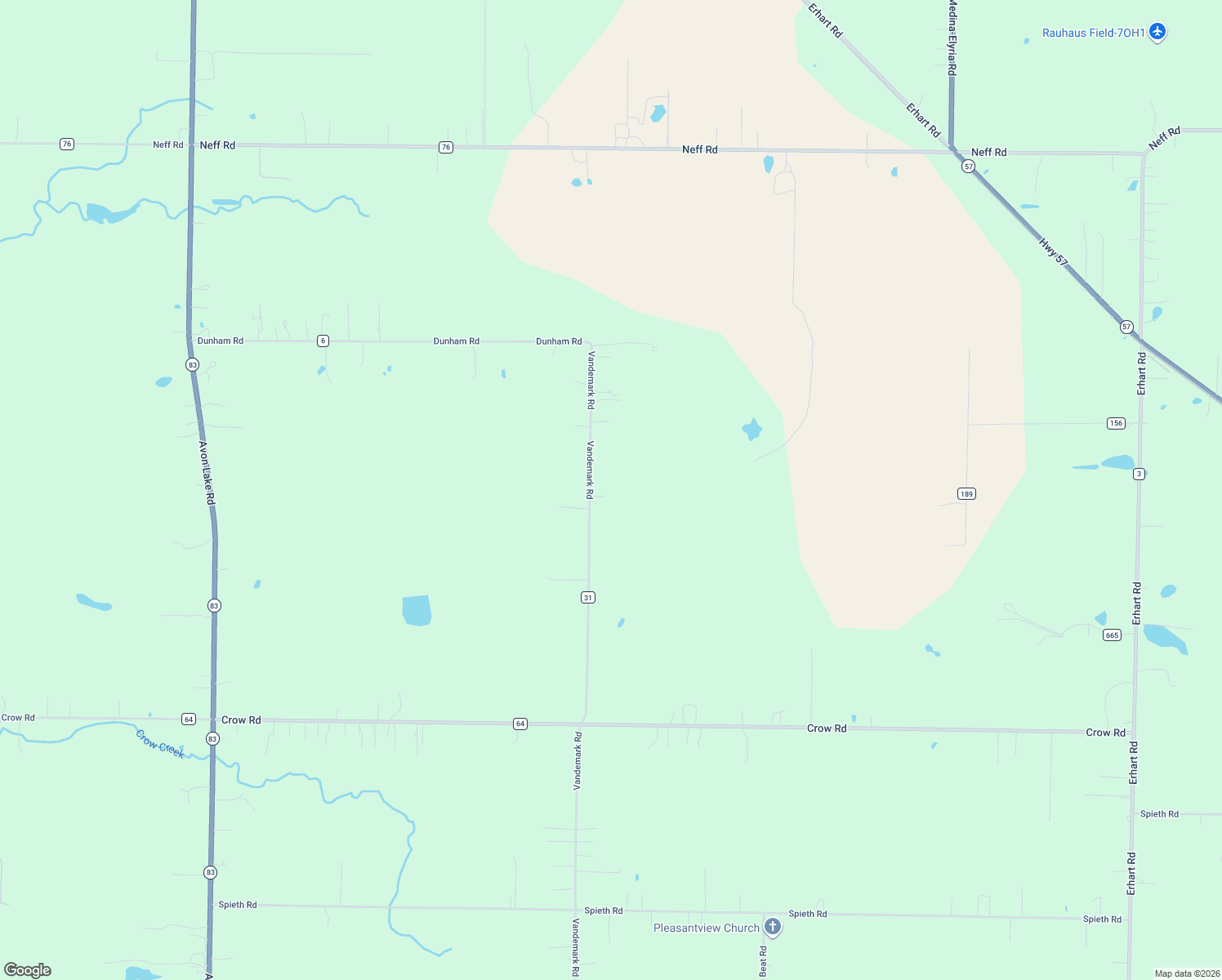 map of restaurants, bars, coffee shops, grocery stores, and more near 2941 Vandemark Rd in Litchfield