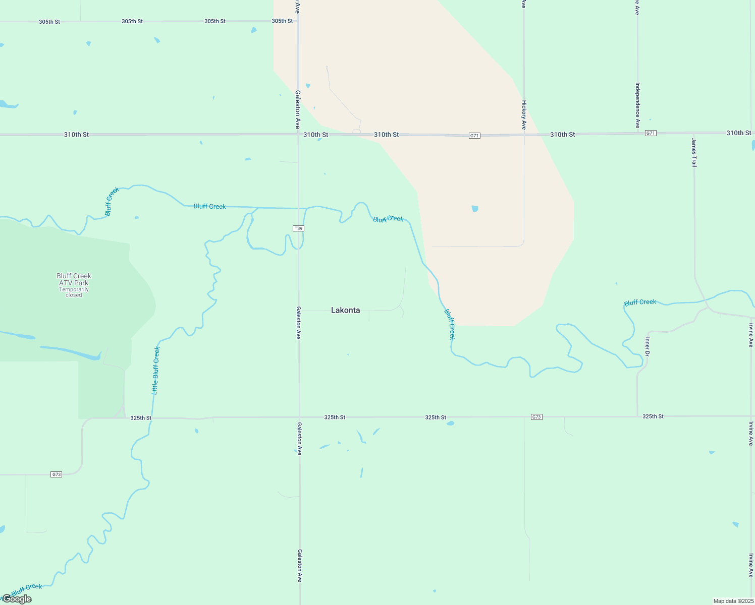 map of restaurants, bars, coffee shops, grocery stores, and more near 3171-3177 Lakonta Oak Avenue in Eddyville