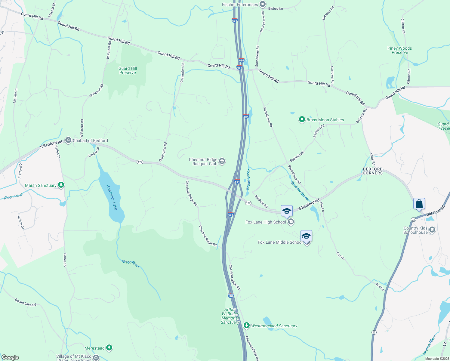 map of restaurants, bars, coffee shops, grocery stores, and more near 33 Snyders Hill Road in Mount Kisco