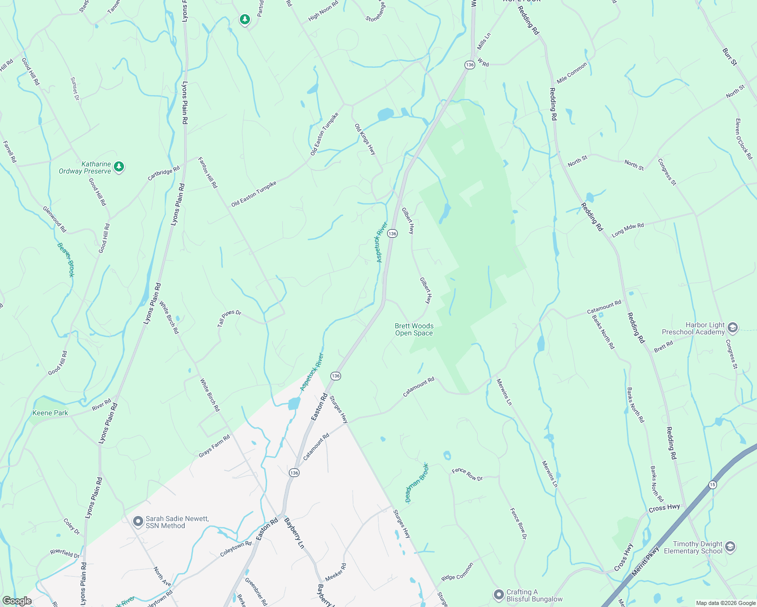 map of restaurants, bars, coffee shops, grocery stores, and more near 531 Westport Turnpike in Fairfield