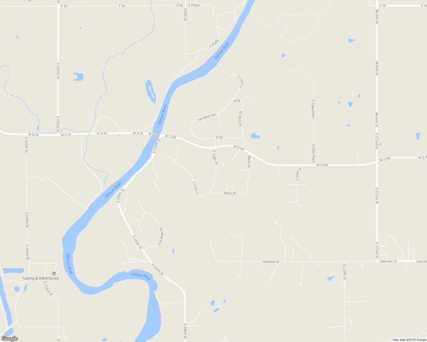 map of restaurants, bars, coffee shops, grocery stores, and more near 5702 South 238th Street in Omaha