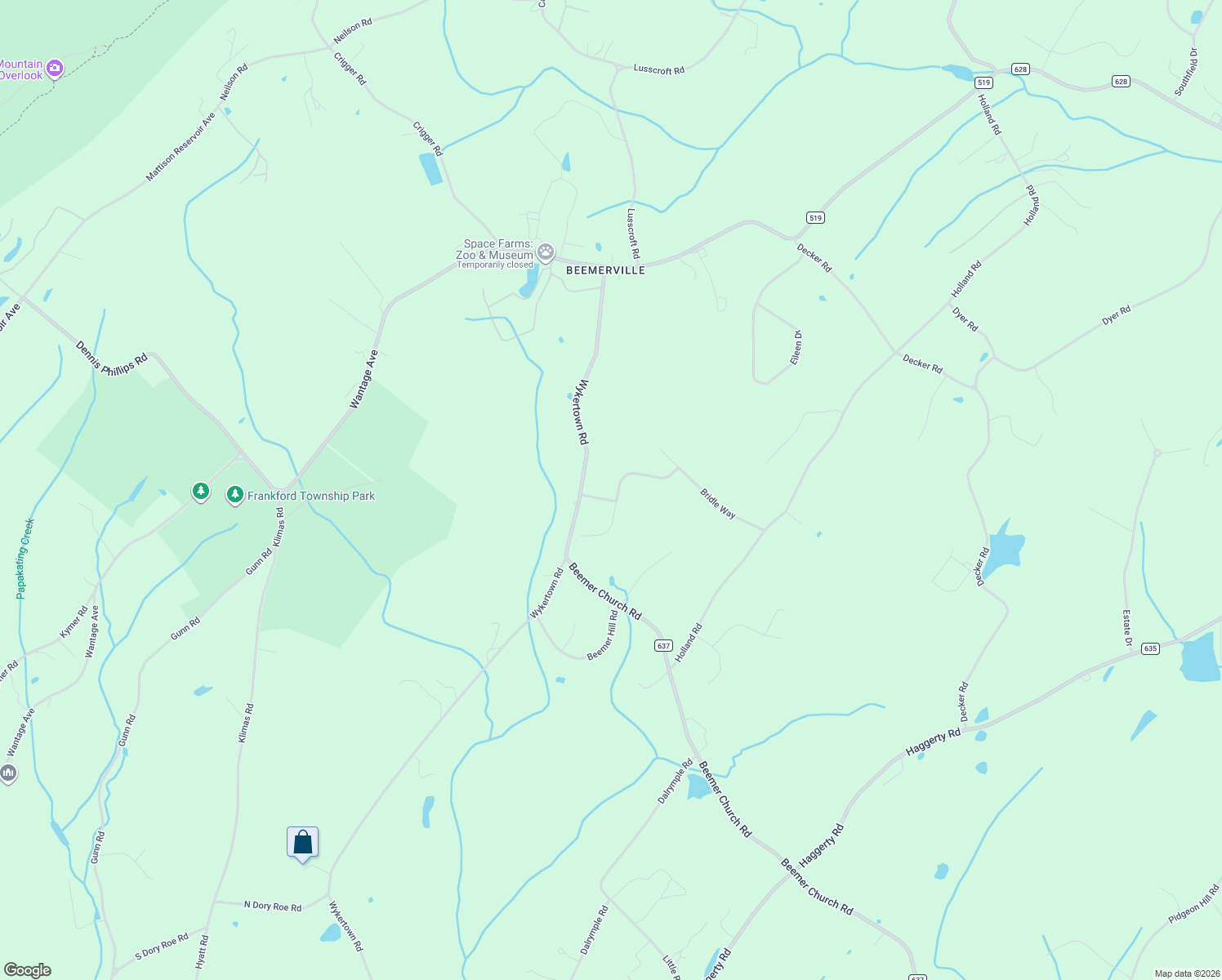 map of restaurants, bars, coffee shops, grocery stores, and more near 5 Clydesdale Ridge Road in Wantage