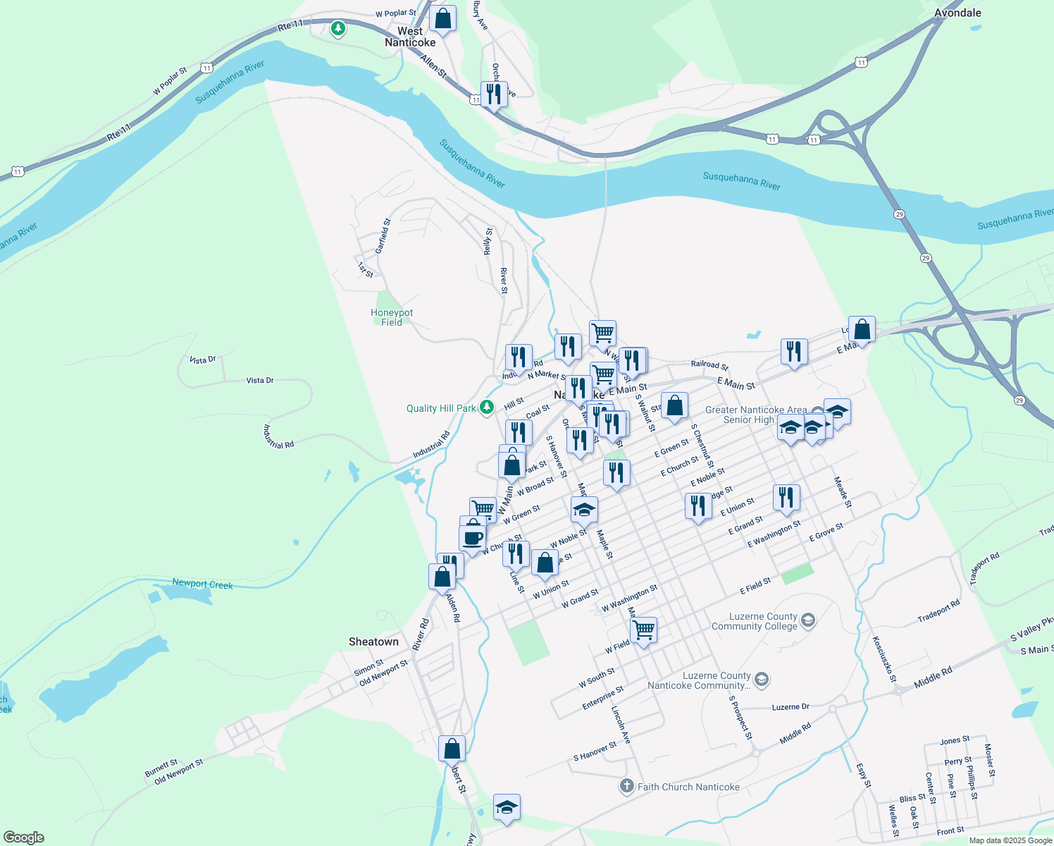 39 Slope Street, Nanticoke PA Walk Score