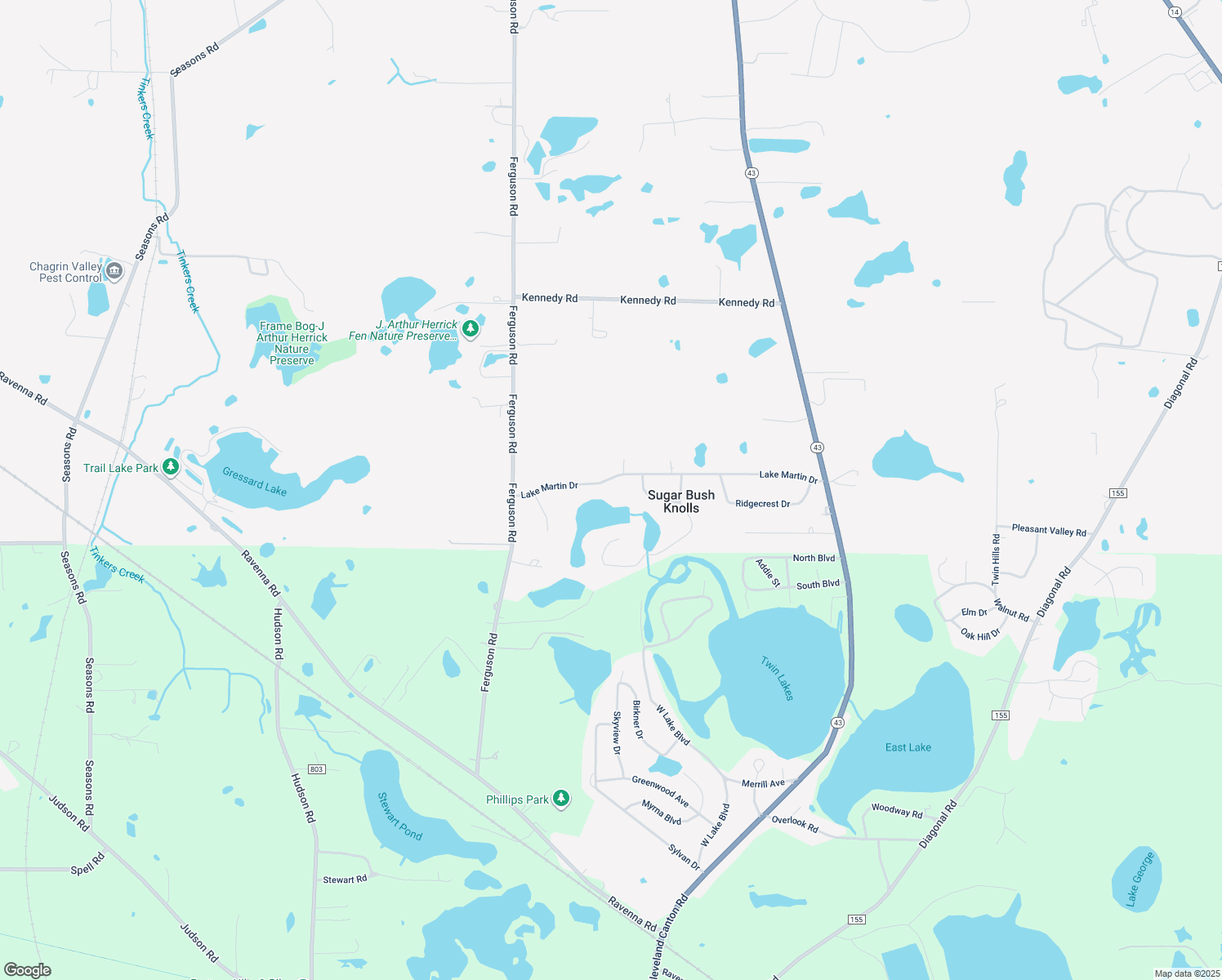 map of restaurants, bars, coffee shops, grocery stores, and more near 1242 Lake Martin Dr in Kent