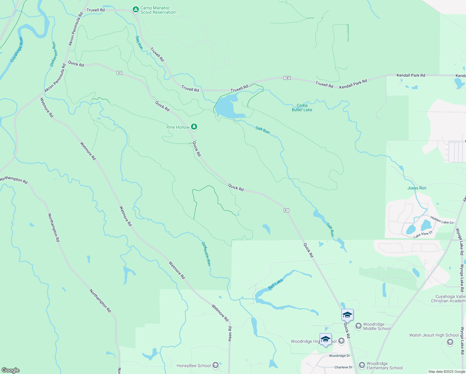 map of restaurants, bars, coffee shops, grocery stores, and more near 4965 Quick Road in Peninsula