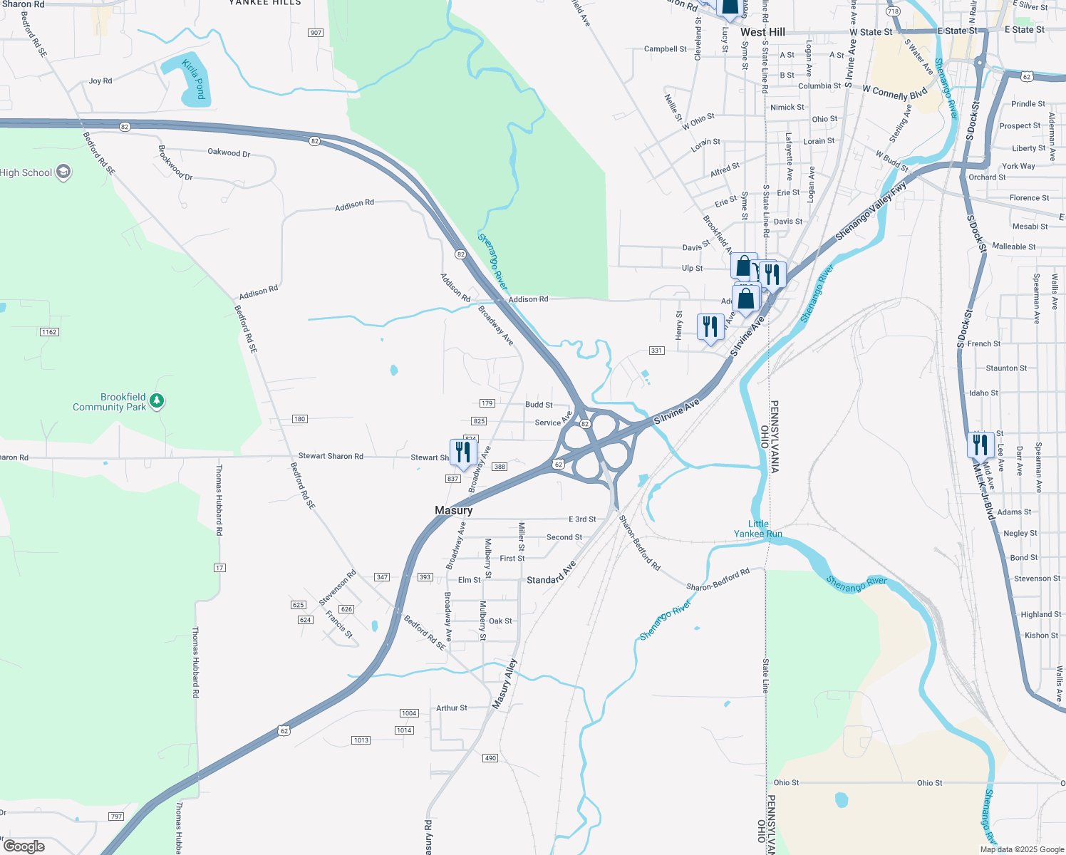 7910 Service Street, Masury OH Walk Score