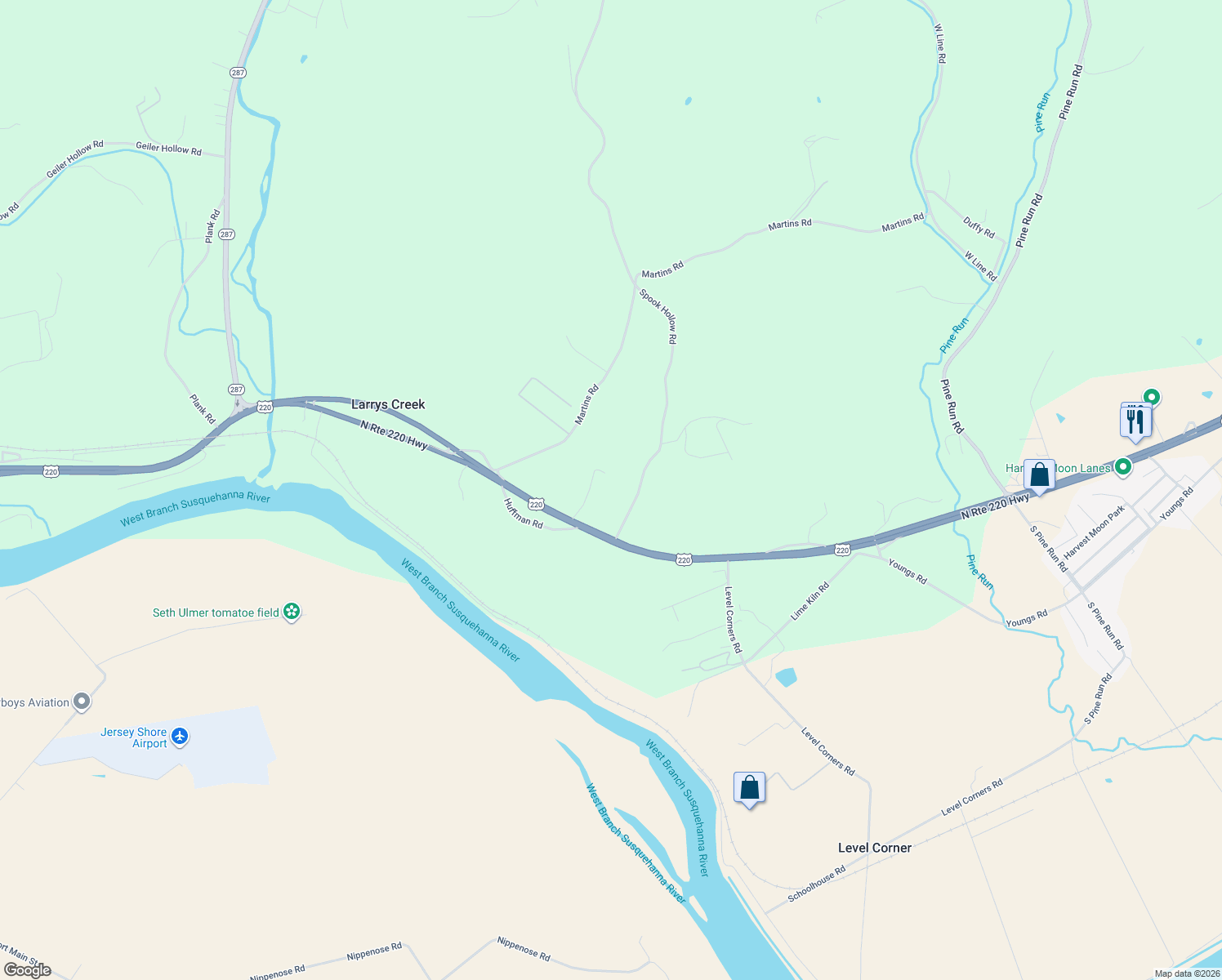 map of restaurants, bars, coffee shops, grocery stores, and more near 1-199 Spook Hollow Road in Linden