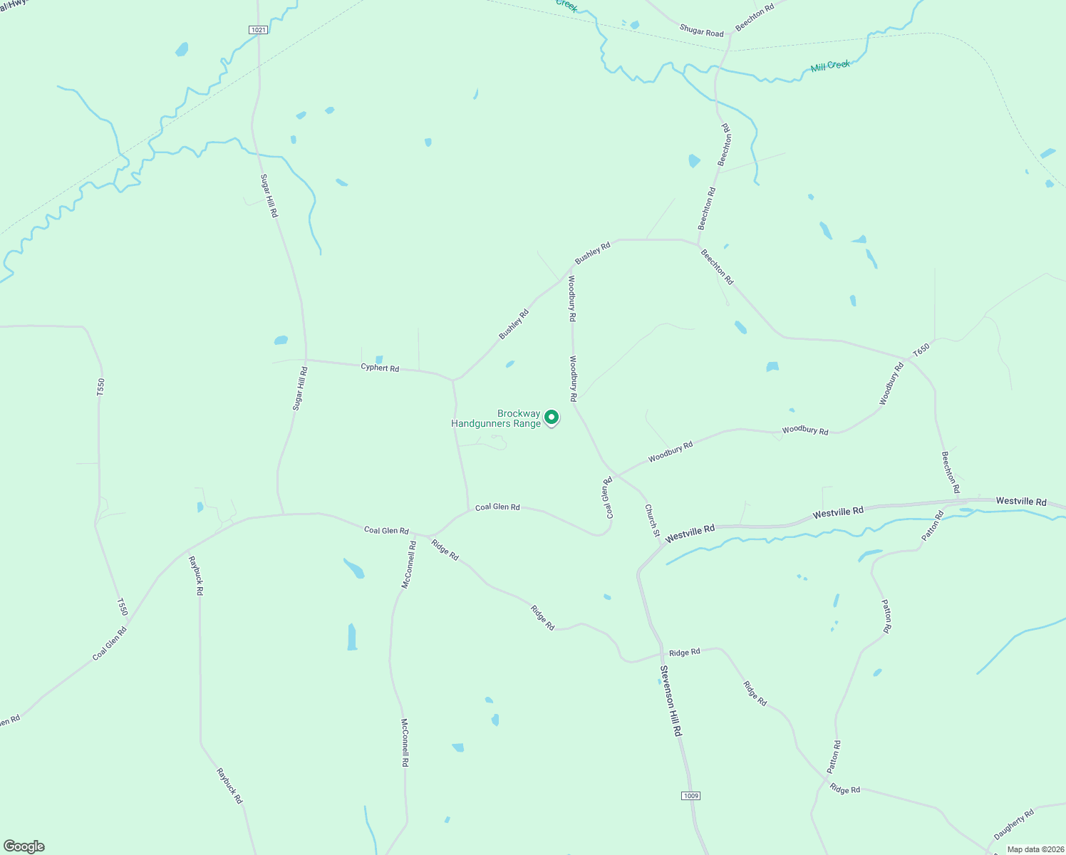 map of restaurants, bars, coffee shops, grocery stores, and more near 466 Woodbury Road in Brockway