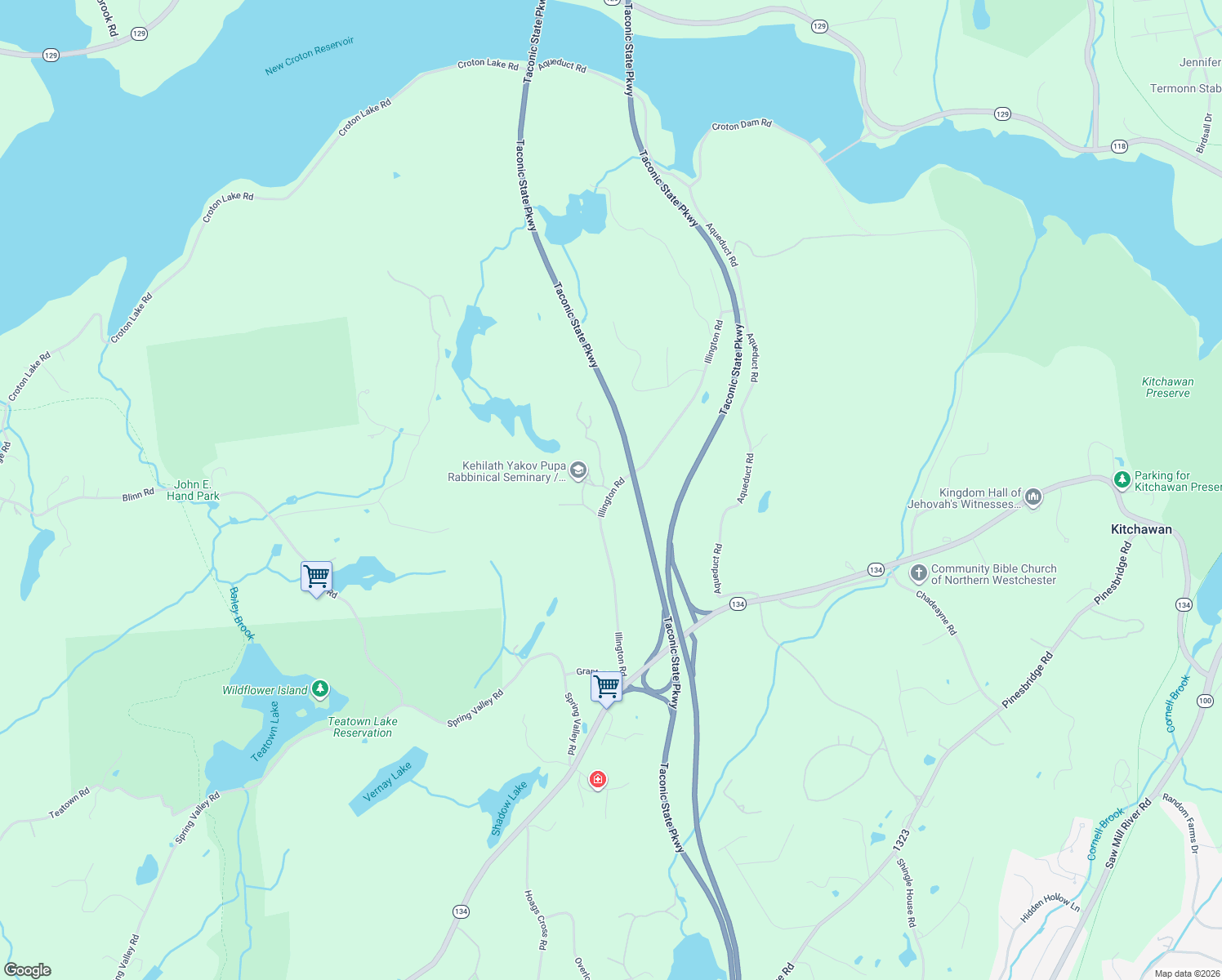 map of restaurants, bars, coffee shops, grocery stores, and more near 469 Illington Rd in Ossining