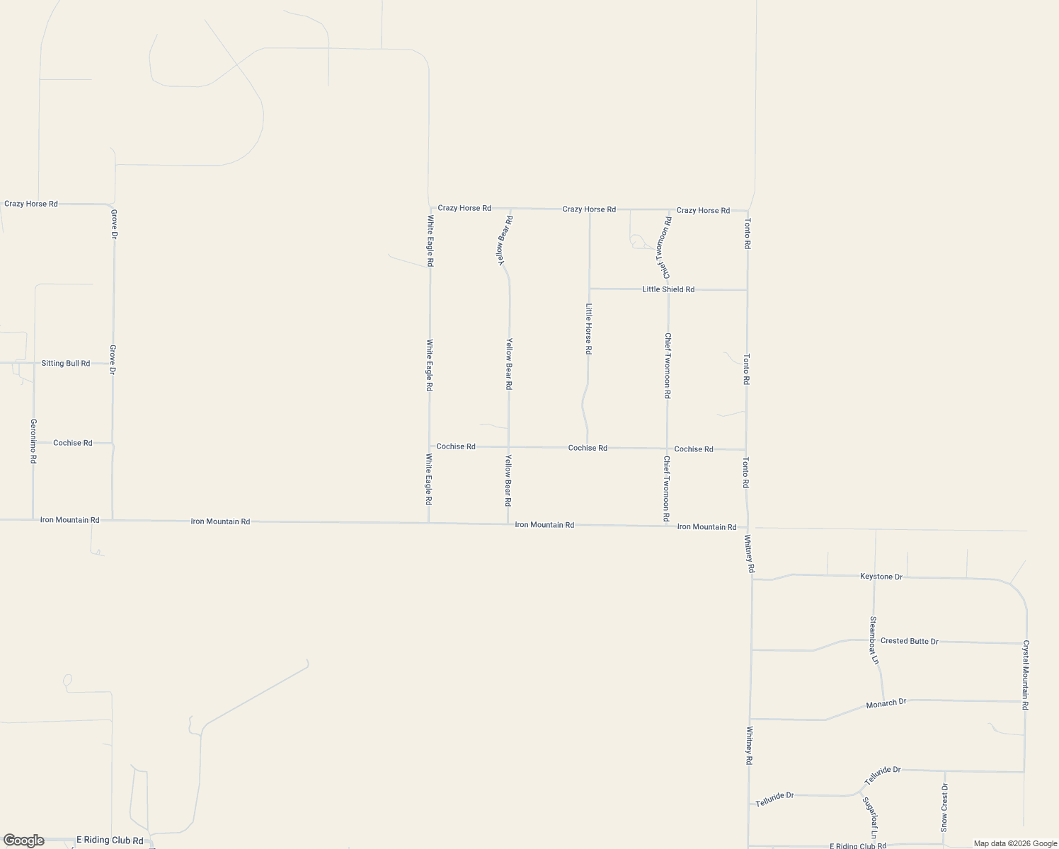 map of restaurants, bars, coffee shops, grocery stores, and more near 11303 Yellow Bear Road in Cheyenne