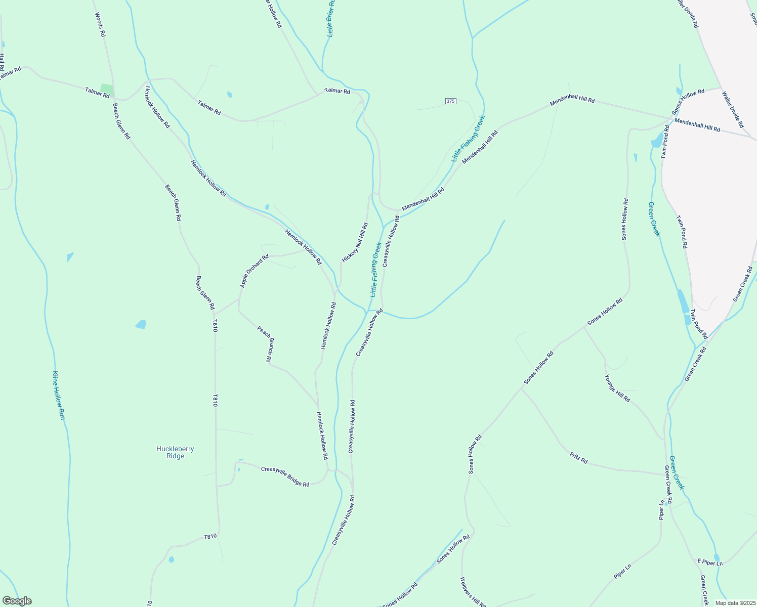 map of restaurants, bars, coffee shops, grocery stores, and more near 317 Creasyville Hollow Road in Benton