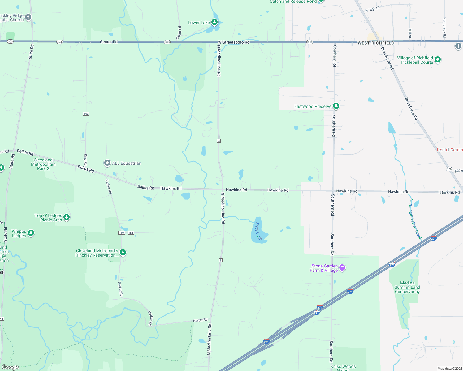 map of restaurants, bars, coffee shops, grocery stores, and more near 5059 Hawkins Rd in Richfield