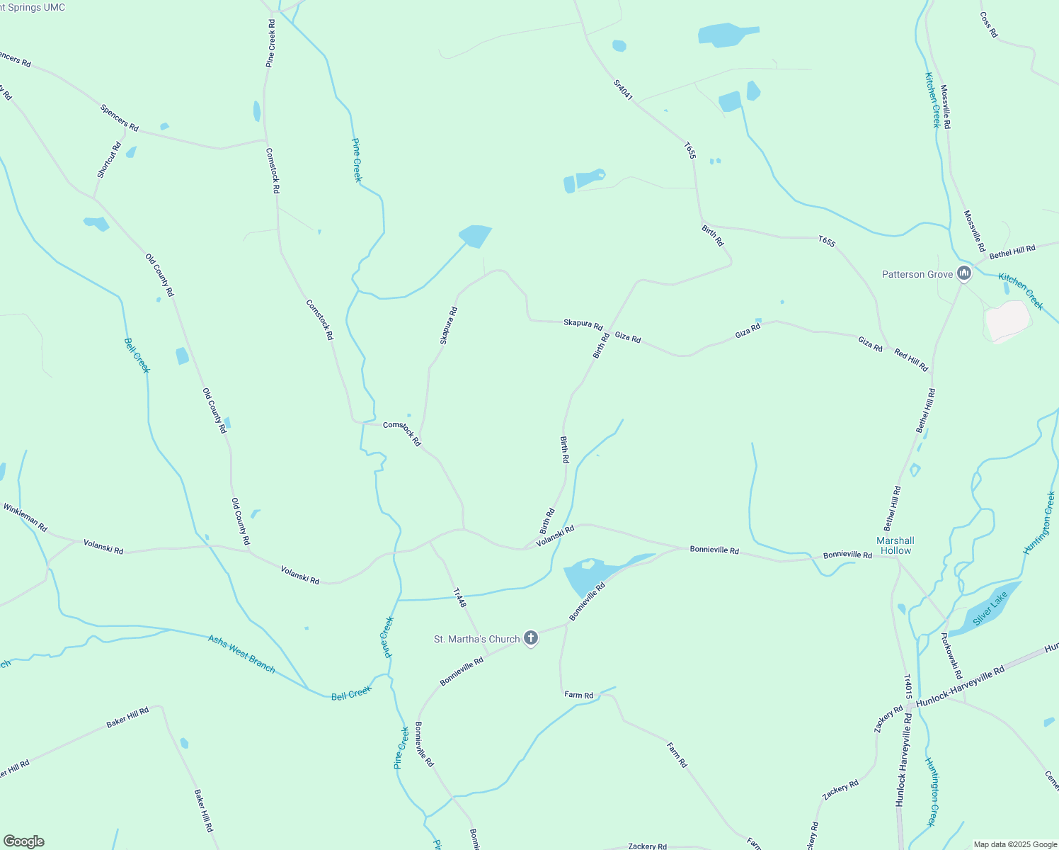 map of restaurants, bars, coffee shops, grocery stores, and more near Birth Road in Benton