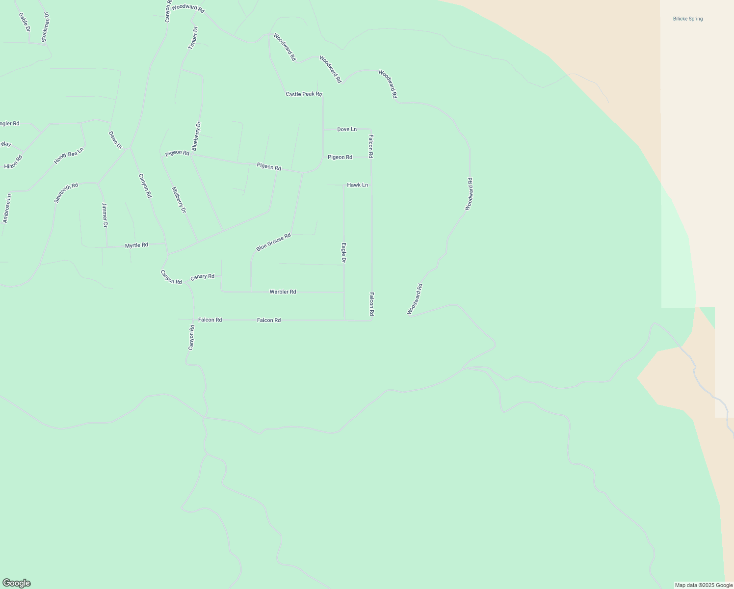 map of restaurants, bars, coffee shops, grocery stores, and more near Falcon Road in Modoc County