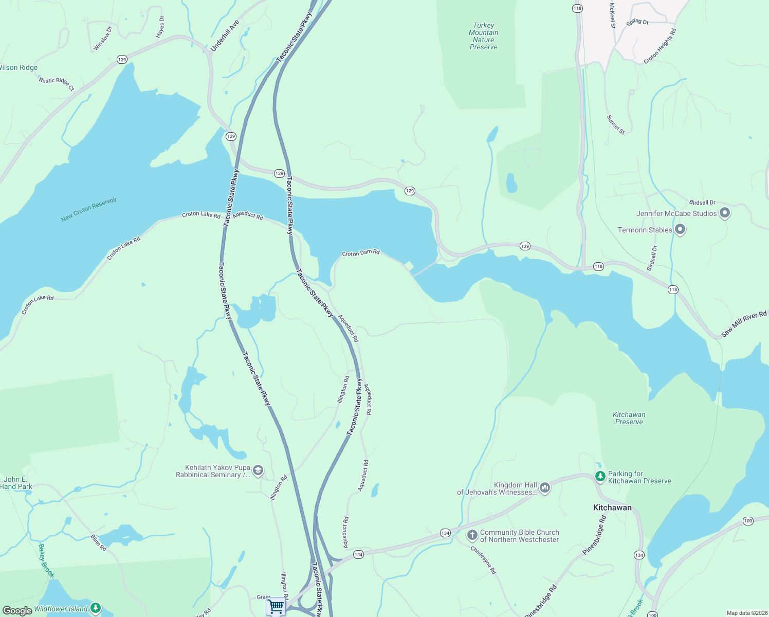 map of restaurants, bars, coffee shops, grocery stores, and more near 433 Arcady Road in Ossining