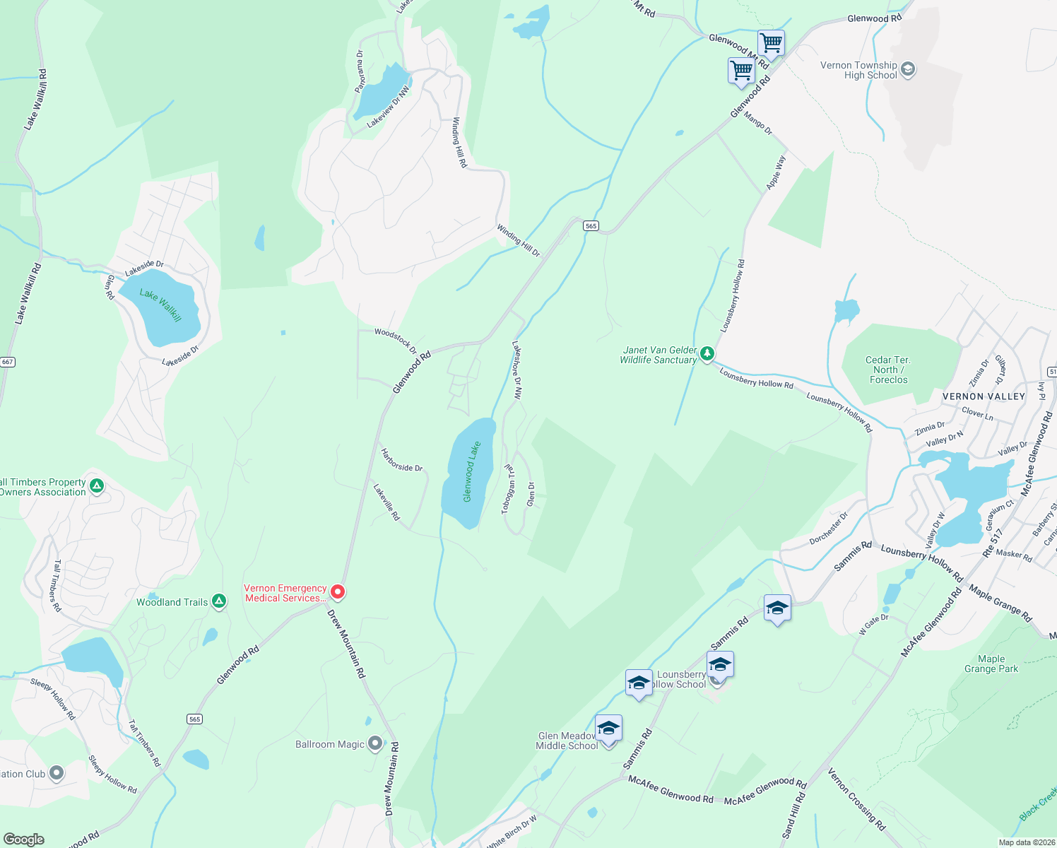 map of restaurants, bars, coffee shops, grocery stores, and more near 11 Halls Hill in Sussex
