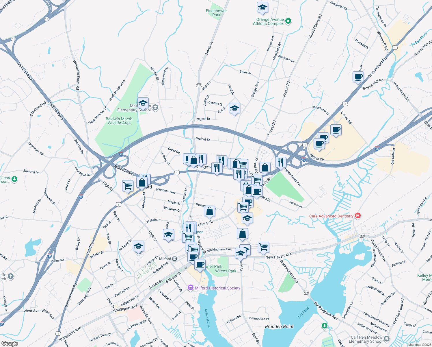 849 Boston Post Rd, Milford CT Walk Score