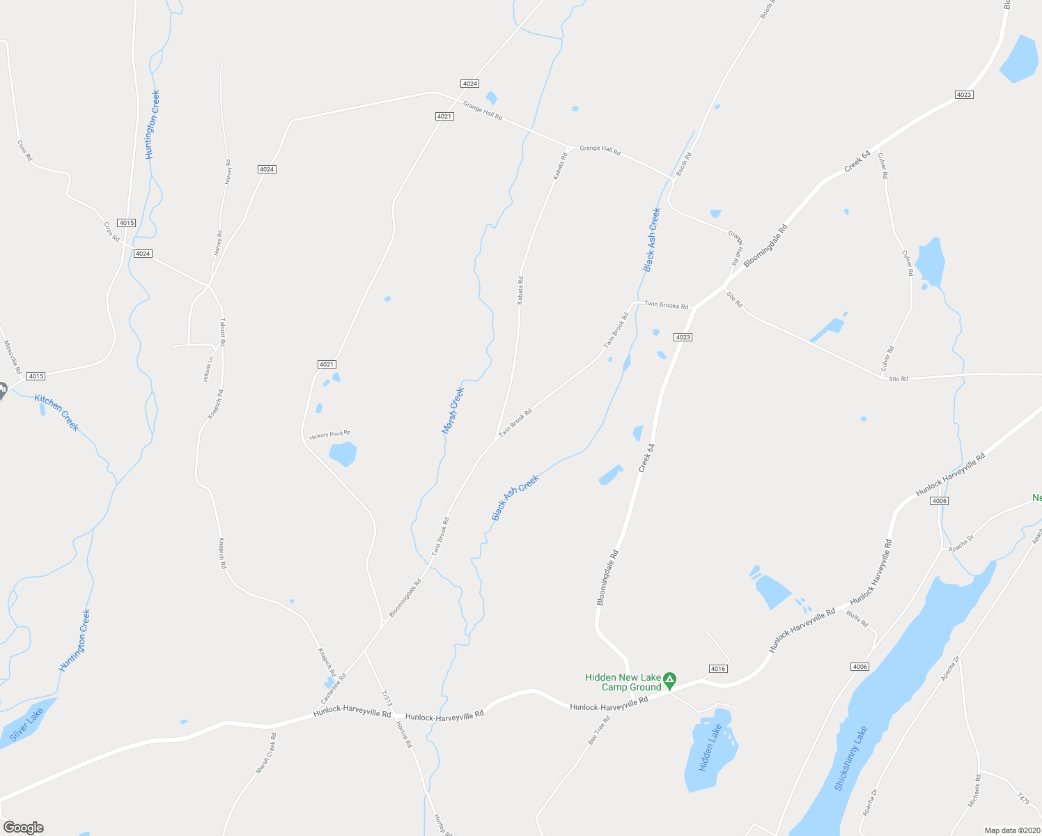 map of restaurants, bars, coffee shops, grocery stores, and more near 99 Twin Brook Road in Shickshinny