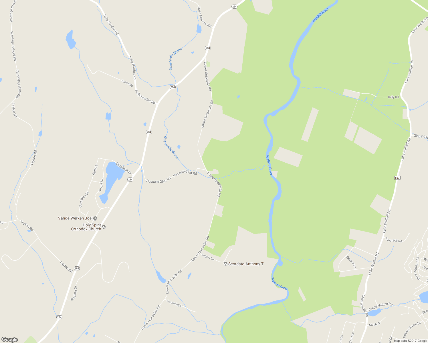 map of restaurants, bars, coffee shops, grocery stores, and more near 196 Lower Unionville Road in Wantage