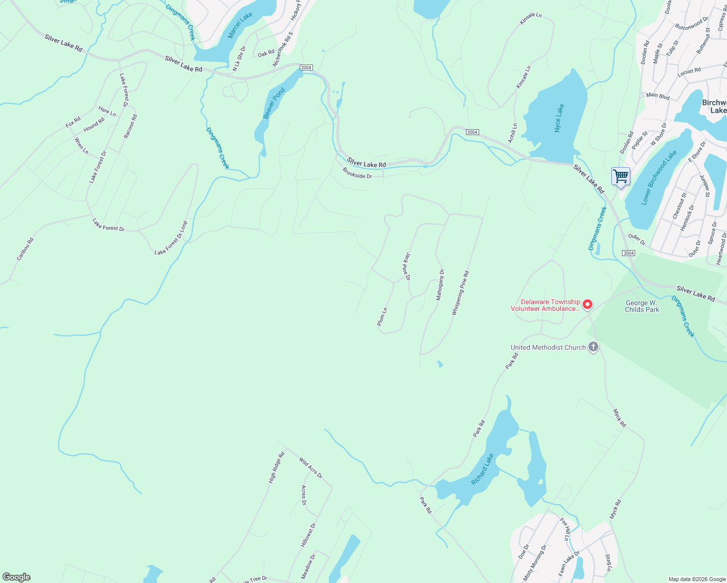 map of restaurants, bars, coffee shops, grocery stores, and more near Willow Dell in Pike