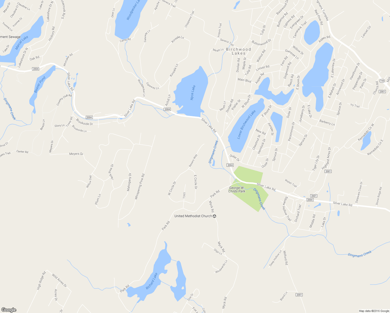 map of restaurants, bars, coffee shops, grocery stores, and more near 39 Resers Way in Dingmans Ferry